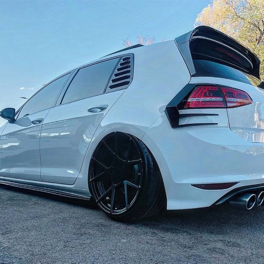 VW Golf 7 Rear Window Louver (Gloss Black)