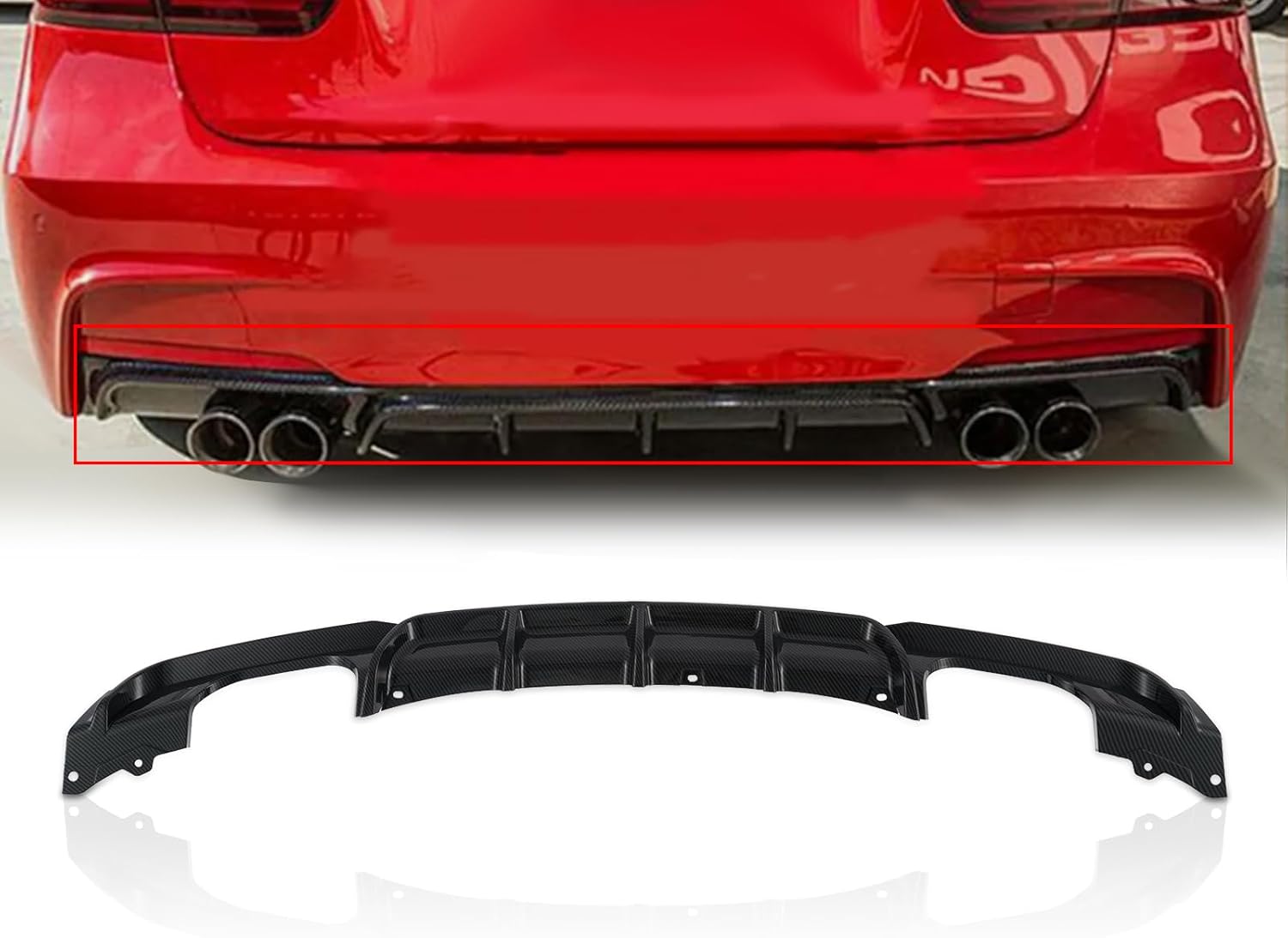 BMW F30 Rear Diffuser 2012-2019