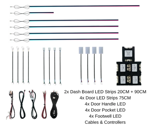 Ambient Light 18pcs Mobile Application Control
