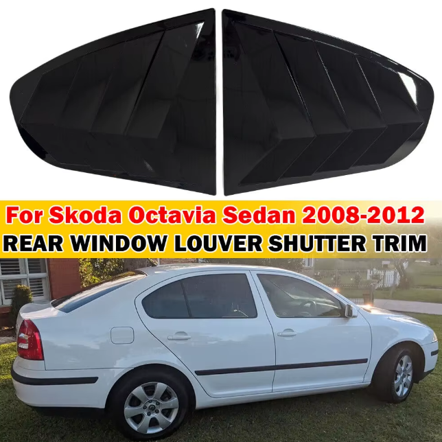 Skoda Octavia A5 Window Louver (Gloss Black)