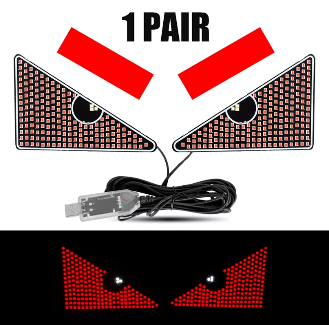 Red Angry Eyes - Set Of 2