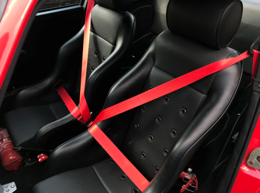 Red Seat Belts - Set Of 2