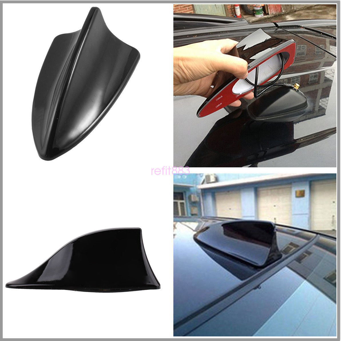 Shark Fin Antenna (Gloss Black)